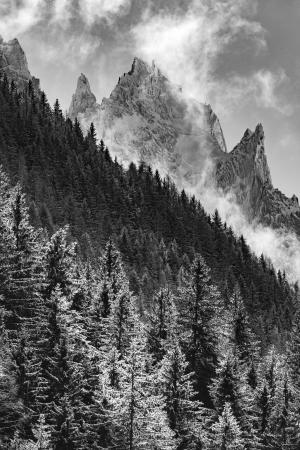 snowy mountains photographic print - Karl Gray